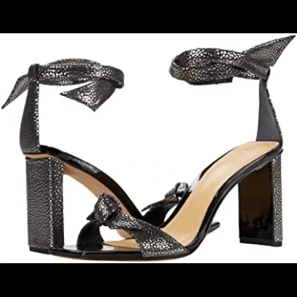 Alexandre Birman clarita 85 square pilar metallic Graphite/black 39.5 NWB